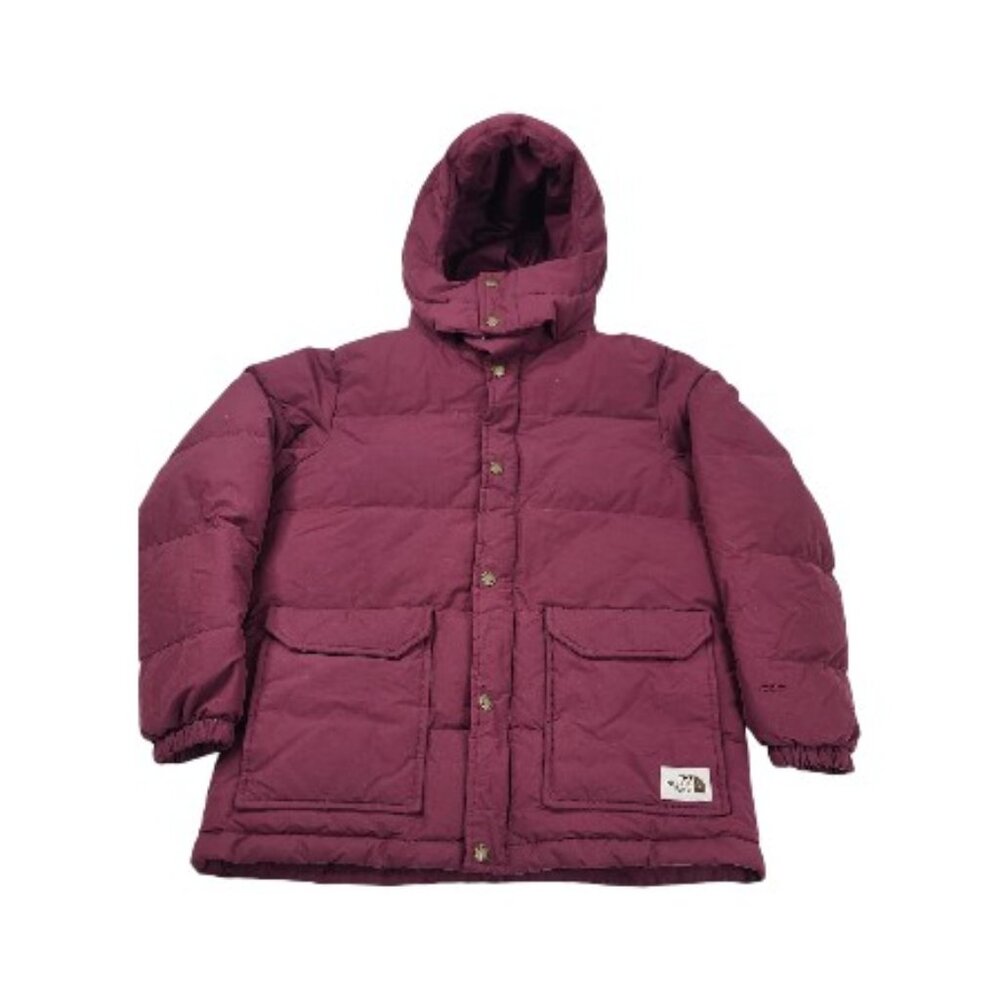 The North Face Boy's Burgundy Sierra 600 Goose Down Hooded Puffer Jacket Size L